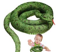 Peluche serpent garnie - Jouet serpent en peluche - Long animal fourré BOA - Serpent doux et collant pour les tout-petits et filles - Jouet réaliste en peluche reptile pour dormir