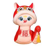 Peluche serpent mignonne, année du serpent en peluche | Peluche du Nouvel An chinois | Peluche serpent , animal en peluche serpent, peluche serpent porte-bonheur pour , mascotte serpent 2025, avec d