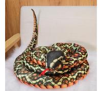 Peluche Serpent - Peluche Serpent Confortable Jouet Animal | Réaliste Coussin Doux Accessoire Décoration Multifonctionnelle Idéal pour Amoureux Anniversaire Famille Salon et Chambre à Coucher