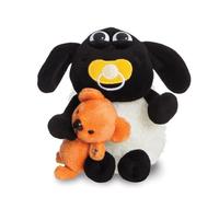 Peluche Shaun le Mouton - AURORA - Timmy - 15 cm - Ultra douce - Avec doudou - Norme CE - Enfant - Mixte - Noir