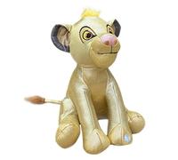 Peluche Simba, Disney 100e anniversaire, Le roi Lion - Bonhomme chromé holographique, avec son - 30 cm