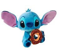 Disney Stitch avec Doughnut en Peluche, 25 cm, Convient dès Les Premiers Mois de Vie