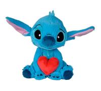Simba Disney 6315876995X12 Peluche Stitch en Forme de cœur 25 cm Matériau Doux et agréable Produit Officiel Disney