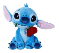 Peluche - SIMBA - Stitch - 25 cm - Bleu/Turquoise - Avec Rose