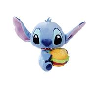 Simba Peluche Stitch Burger Edition - 25 cm Bleu avec hamburger