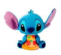 Simba Peluche Stitch avec pizza 25 cm Bleu Enfants