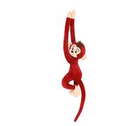 Peluche Singe, 65CM Hanging Monkey, Peluche Singe À Suspendre, Singe En Peluche Suspendu À Bras Long, Coton PP, Doux & Mignonne Jouet Peluche Cadeau Pour Les Enfants Jouets En Peluche (Bordeaux)