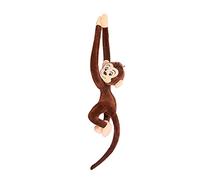 Peluche Singe, 65CM Hanging Monkey, Peluche Singe À Suspendre, Singe En Peluche Suspendu À Bras Long, Coton PP, Doux & Mignonne Jouet Peluche Cadeau Pour Les Enfants Jouets En Peluche (marron foncé)