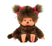 Peluche singe - BANDAI - Peluche l'Original Fille - Monchhichi - 20 cm