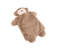 Peluche Singe Bouillotte Marron - Hauteur 5 cm x Largeur 26 cm x Longueur 42 cm - 0.8 litres