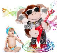 Peluche Singe Dansant,Jouets En Peluche,Chant Dansant,Secouant La Guitare,Moulage Punk,Contrôle À Un Bouton,Jouets Éducatifs Pour Enfants