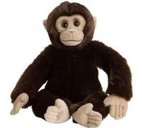 Peluche Singe De 30 Cm Marron