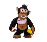 Peluche Singe Magnétique - Peluche Électrique Design Mangez Banane 14*16*29 Cm, Animale Drôle, Décoration Décorative Avec Aimant Cadeau Pour Adultes Bureau Intérieur De Voiture