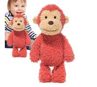 Peluche Singe - Modèle d'animal en Peluche Souple, Peluche sonore Interactive de Haute qualité avec Banane, Adorable Jouet Doux pour bébé pour | Peluche pour Fille, Enfant, Petite Taille