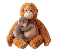 Peluche Singe Punch, Peluche Orang-outan avec Bébé Singe, Jouet en Peluche Singe Doux, Lavable Et Sûr pour Les Enfants, Jouet Singe Réaliste Et Câlin