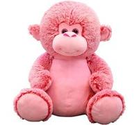 Peluche Singe Rose Super Soft & Huggable Deluxe Furry Critter 50cm - Rose Rose G