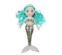 Peluche - sirène océana - 30 cm - cheveux vert d'eau vert TU