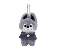 Peluche SKZOO Stray Kids 12 cm - Collection « Magic School » - Porte-clés et pendentif sac à dos - Peluche mignonne à collectionner - Idéal pour les fans de K-Pop et STAY (Loup)