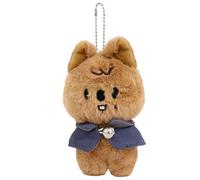 Peluche SKZOO Stray Kids 12 cm - Collection « Magic School » - Porte-clés et pendentif sac à dos - Peluche mignonne à collectionner - Idéal pour les fans de K-Pop et STAY（Ours）