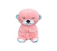 Peluche SZSMART SL01 Loutre de rivière avec lumière respiratoire pour endormir - Rose