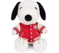 Peluche Snoopy assis avec bombers universitaire Rouge