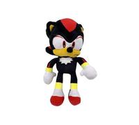 Peluche Sonic Shadow The Hedgehog Hérisson Noir 30 cm - Set Doudou Enfant Dessin Anime + 1 Carte Tigre - Garcon - Fille