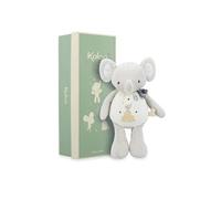 KALOO - Peluche à Son éléphant - Doudou de Naissance sonore Éléphant - avec Clochette intégrée - 28 cm - Matières recyclées - Idéal Cadeau Naissance - K210007