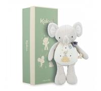 KALOO - Peluche à Son éléphant - Doudou de Naissance sonore Éléphant - avec Clochette intégrée - 28 cm - Matières recyclées - Idéal Cadeau Naissance - K210007