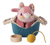 Lilliputiens Jeanne Cat With Basket Teddy Rose Enfants