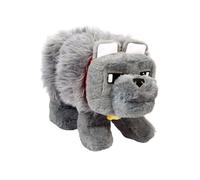 Peluche sonore - MATTEL - Minecraft, le film - Dennis le loup - 20 cm - Mixte - Gris