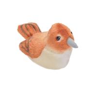 Wild Republic Peluche rossignol avec son 15 cm Orange