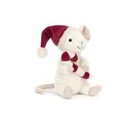 Peluche souris joyeuse avec canne en baton 18x9cm - Jellycat