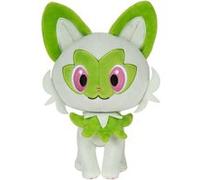 Bizak – Peluche Pokémon Sprigato – Vert et blanc – 20 cm