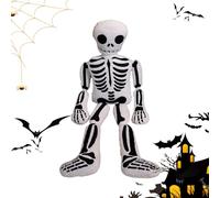 Peluche Squelette - Coussin en Tissu Doux en Forme de tête de Mort | décorative réaliste à la Maison, Coussin à Lancer, canapé, lit, Bureau, Chambre à Coucher, Famille, Bureau, Voiture, Salon