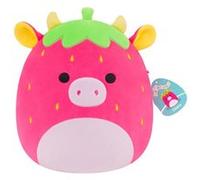 Squishmallows Peluche Cleary la Vache Fraise Rose – Original 30 cm