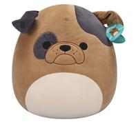 Jazwares Peluche Squishmallows Loafer Le Bouledogue Marron Original 40 cm