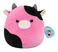 Peluche Squishmallows Vache aux yeux malicieux 30 cm Noir et Rose Noir et Rose E
