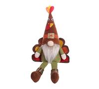 Peluche suédoise pour décoration de poupée - Mr & Mrs Turquie - Avec longues jambes - Sans visage - Pour table de poupée - Décoration de Thanksgiving - Jolie dinde suédoise avec longues jambes