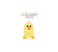 Peluche - SUNNY - Poussin jaune mimosa - Yeux pailletés - Mini 13 cm