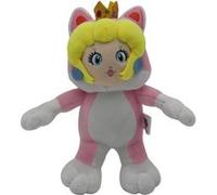 Peluche Super Mario - Princesse Peach Chat Rose 21cm Rose G