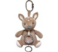Peluche suspendue avec mélodie et hochet Chevreuil, 18 cm - beige