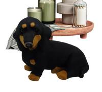 Peluche teckel, mignon, réaliste, amusante, décoration pour la maison