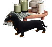 Peluche teckel mignonne réaliste et amusante décoration pour la maison | Figurines de teckel en peluche pour petite amie, enfants, hommes, femmes, filles, adolescents, fils, fils