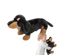 Peluche Teckel Oreiller Animal en Peluche Tout Doux et Mignon Jouet pour