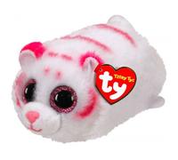 Peluche Teeny Ty Tabor Le Tigre Blanc Et Rose