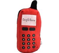 Peluche téléphone portable chiens animaux chats Teether orteeding et jouet à mâcher interactif (rouge)