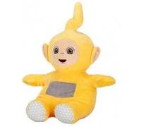 Peluche télétubbies laa-laa 36 cm - set doudou jaune enfant et 1 carte tigre