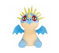 Peluche tempete Dragon Bleu 27 cm - Doudou Dragons - Set Jouet Garcon + Carte Animal