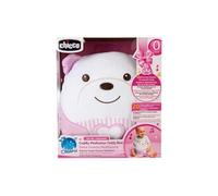 Chicco Ours en Peluche, Peluche électronique Douce pour bébé, Rembourrage Souple, 20 Minutes de Musique relaxante et méditative, lumière Douce, Lavable en Machine, 0 Mois et Plus, Rose