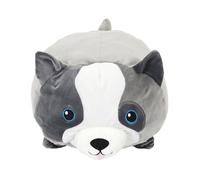 The Concept Factory Peluche coussin Chien Kawaii PE9807 30 x 30 cm Gris
